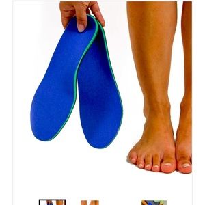 Salvere heat moldable foot orthotics.